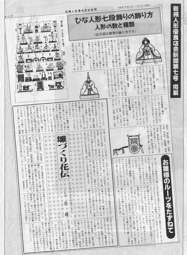 平成2年1月27日岩槻人形優良店会新聞掲載記事（1990年1月27日 (土)）